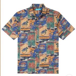 Tory Richards Mens patterned Aloha Hawaiian Shirt - Made In Hawaii